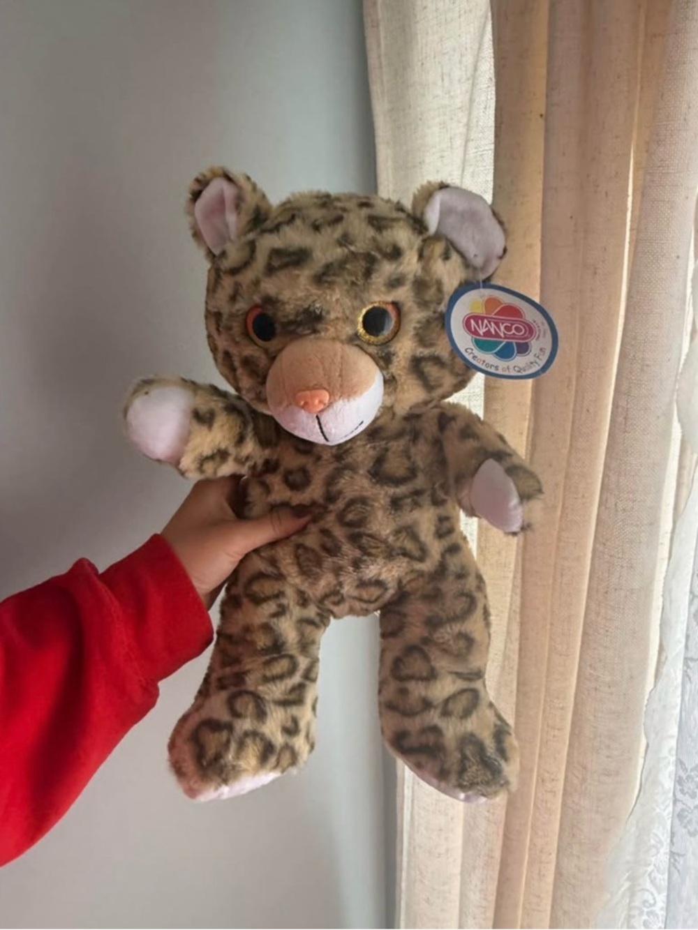 Plush Leopard Stuffed Animal - Tan Leopard Print